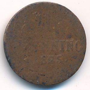 Бавария, 1 пфеннинг (1825 г.)