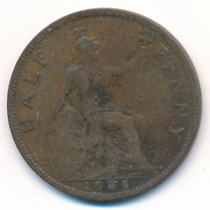 Великобритания, 1/2 пенни (1931 г.)