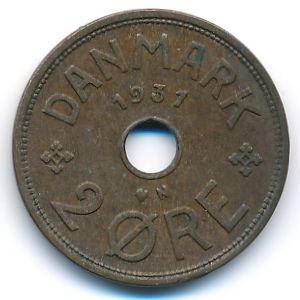 Дания, 2 эре (1937 г.)