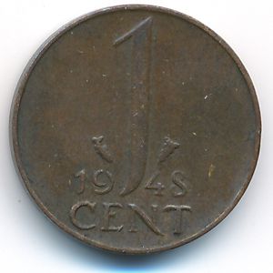 Нидерланды, 1 цент (1948 г.)