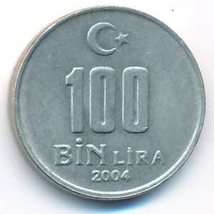 Turkey, 100000 lira, 2004
