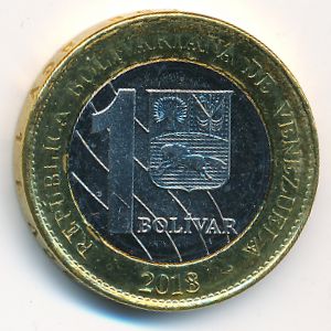 Венесуэла, 1 боливар (2018 г.)