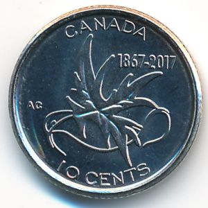 Canada, 10 cents, 2017