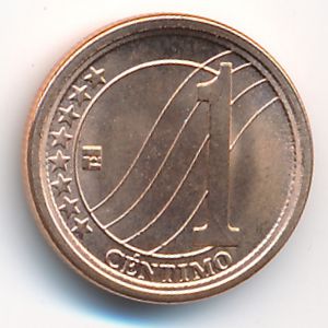 Venezuela, 1 centimo, 2007–2009