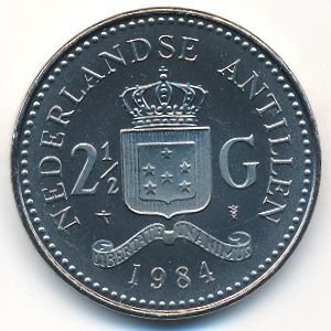 Antilles, 2 1/2 gulden, 1984