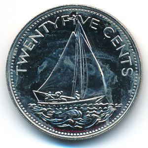 Багамские острова, 25 центов (2000 г.)