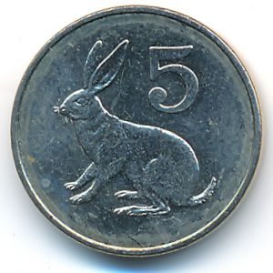 Зимбабве, 5 центов (1988 г.)