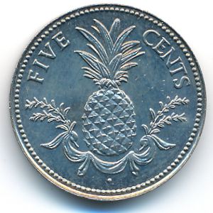 Bahamas, 5 cents, 1981