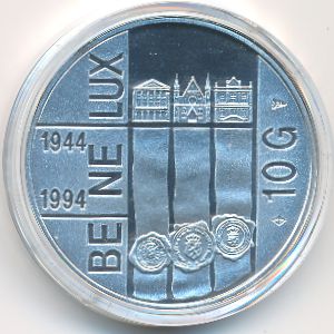 Netherlands, 10 gulden, 1994