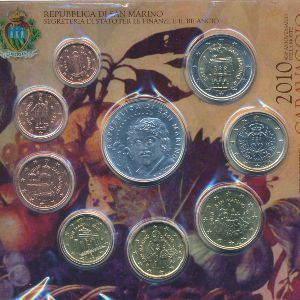 San Marino, Набор монет, 2010