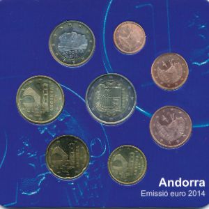 Andorra, Набор монет, 2014
