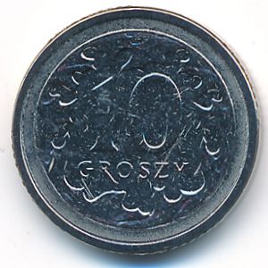 Польша, 10 грошей (2019 г.)