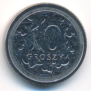 Польша, 10 грошей (2019 г.)