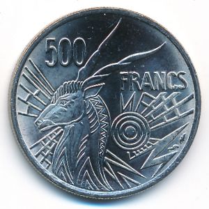Центральная Африка, 500 франков (1976 г.)