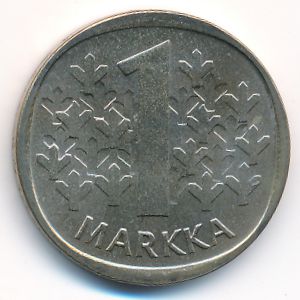 Finland, 1 markka, 1984