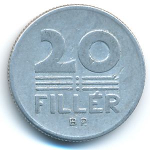 Hungary, 20 filler, 1975