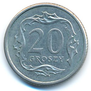 Польша, 20 грошей (2009 г.)