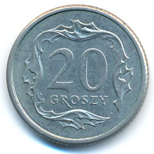 Польша, 20 грошей (2009 г.)