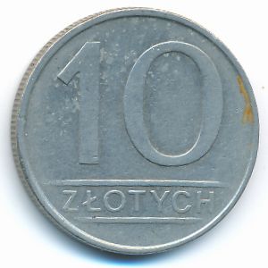 Польша, 10 злотых (1985 г.)