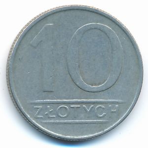 Польша, 10 злотых (1987 г.)