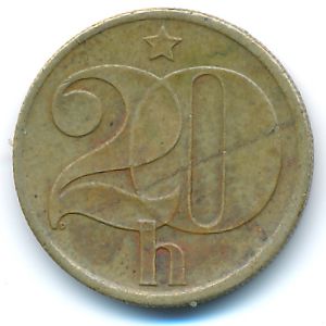 Чехословакия, 20 гелеров (1978 г.)