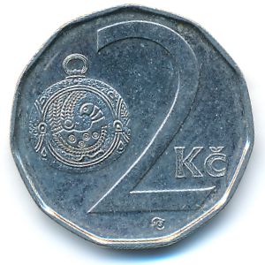 Czech, 2 koruny, 2009