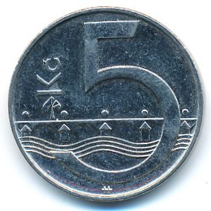 Чехия, 5 крон (2008 г.)