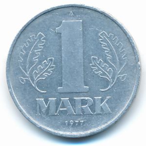 German Democratic Republic, 1 mark, 1977