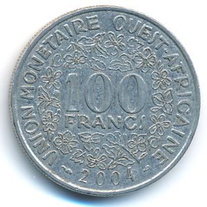 West African States, 100 francs, 2004