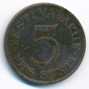 Estonia, 5 senti, 1931