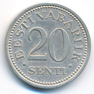 Эстония, 20 сентов (1935 г.)
