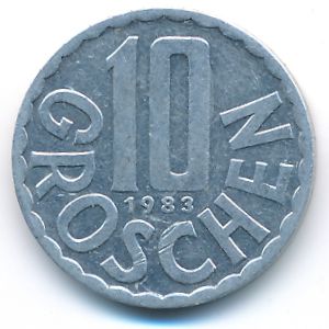 Австрия, 10 грошей (1983 г.)