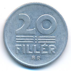Hungary, 20 filler, 1977