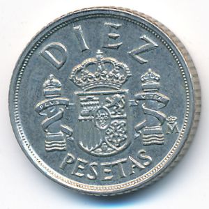 Испания, 10 песет (1983 г.)