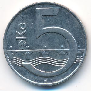 Чехия, 5 крон (1993 г.)