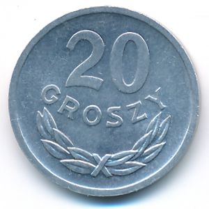 Польша, 20 грошей (1972 г.)