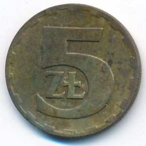 Poland, 5 zlotych, 1976