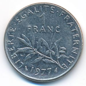 Франция, 1 франк (1977 г.)