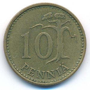 Финляндия, 10 пенни (1969 г.)