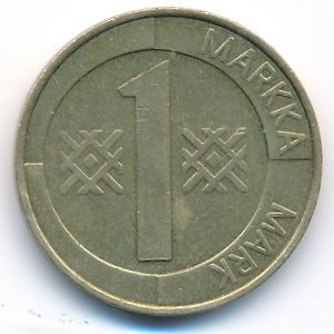 Finland, 1 markka, 1994