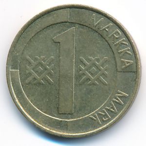 Finland, 1 markka, 1994