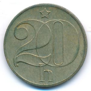 Чехословакия, 20 гелеров (1981 г.)