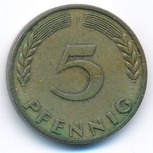 ФРГ, 5 пфеннигов (1950 г.)
