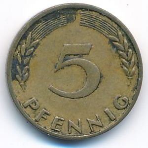 ФРГ, 5 пфеннигов (1950 г.)