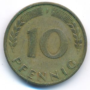 ФРГ, 10 пфеннигов (1949 г.)