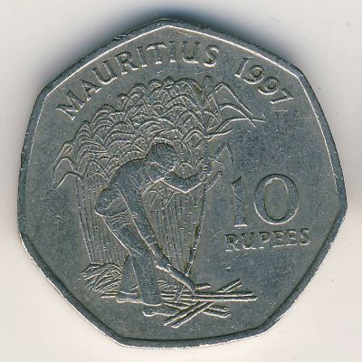 Маврикий, 10 рупий (1997 г.)