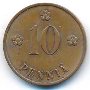 Финляндия, 10 пенни (1937 г.)
