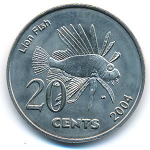 Cocos (Keeling) Islands., 20 cents, 2004
