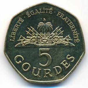 Гаити, 5 гурдов (2011 г.)