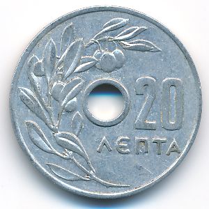 Греция, 20 лепт (1954 г.)